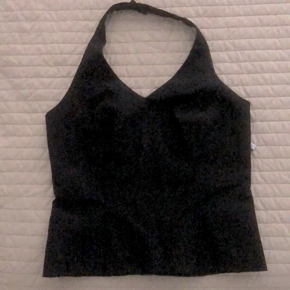 DAVID’S BRIDAL halter top black size 4